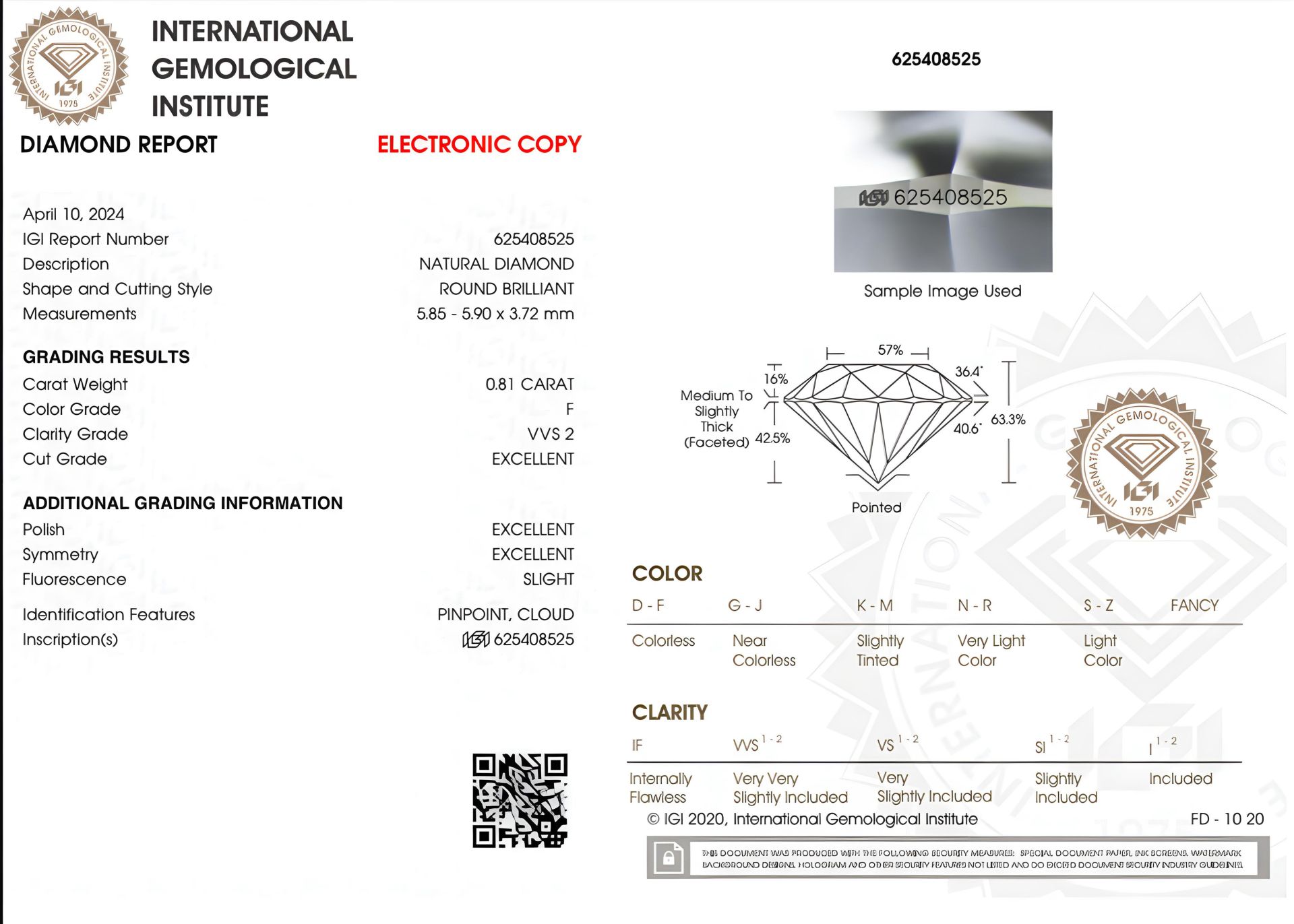 products/3467/0E7ECB00-3F7F-41A1-B411-00F17F53F1DC.jpeg - Dijamant 0.81ct (F, VVS2) - Bel Diamonds
