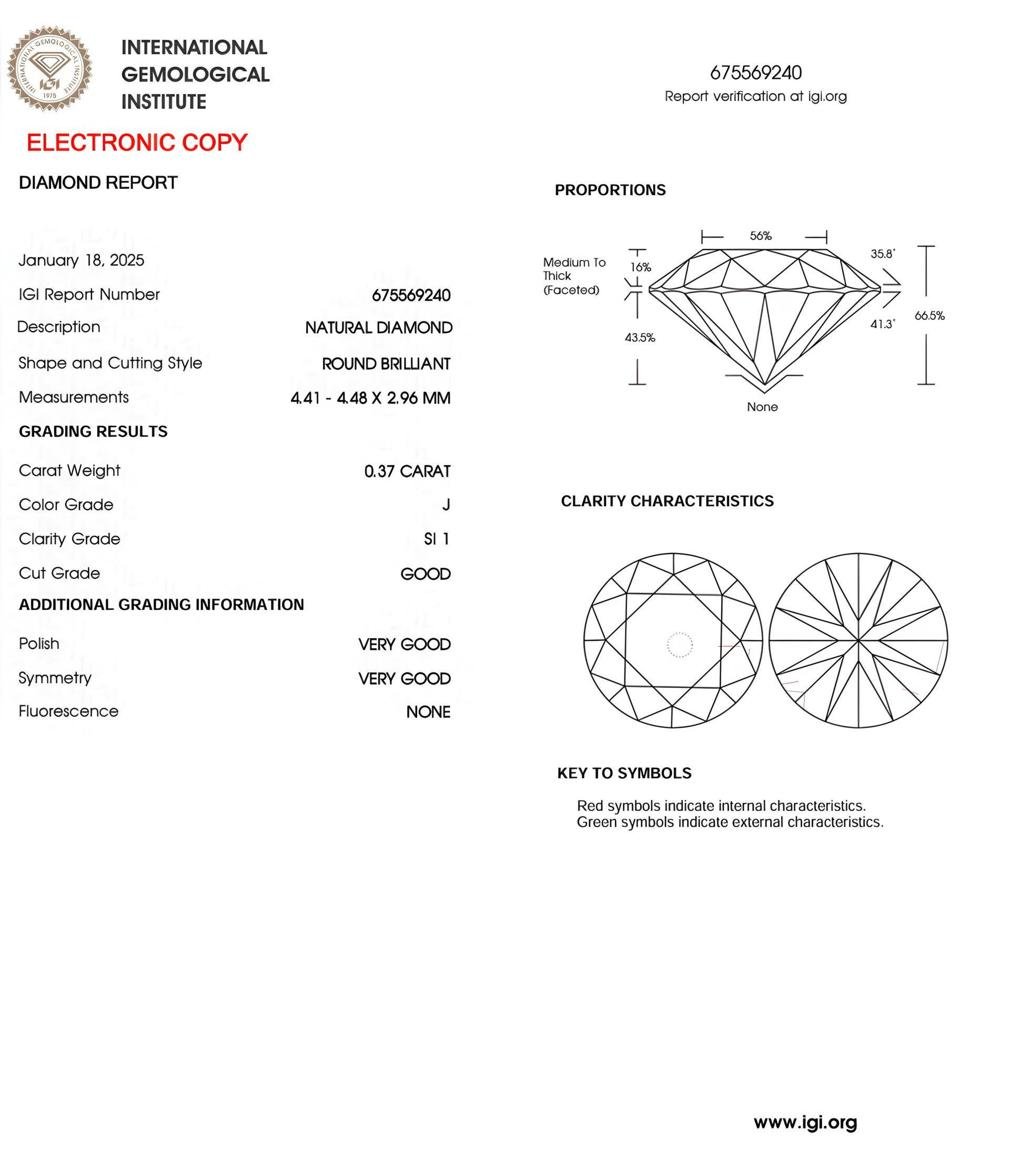 products/3469/36D7C675-6958-43C3-8D02-CA561923966E.jpeg - Dijamant 0.37ct (J, SI1) - Bel Diamonds
