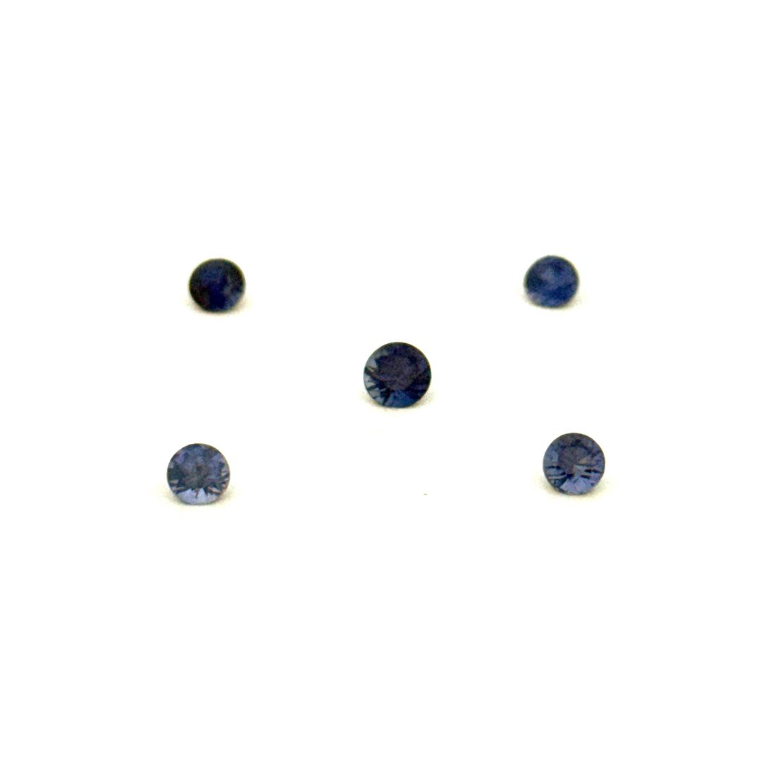 Plavi safir-laboratorijski krug 4,5 mm - Bel Diamonds