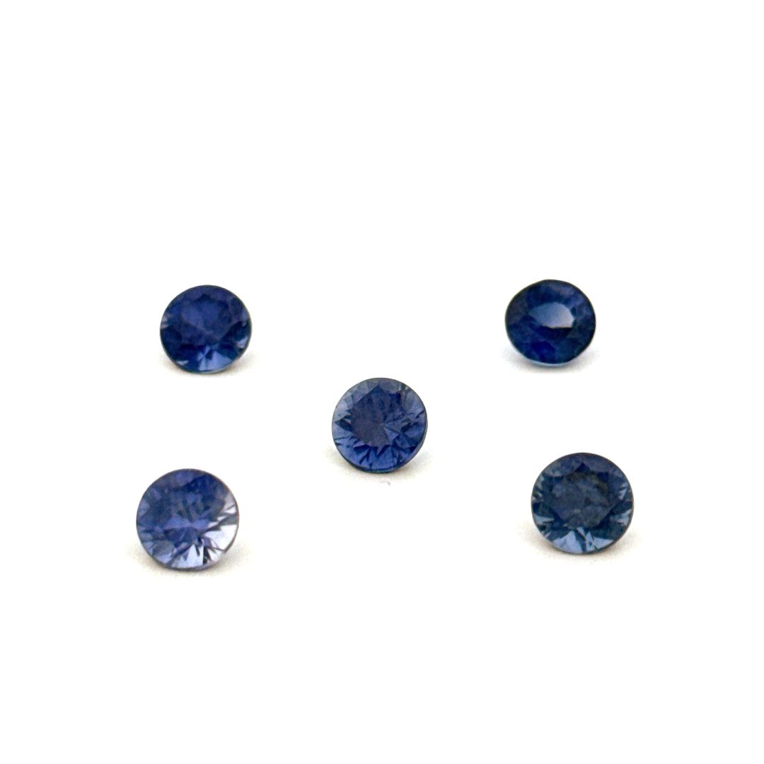 Plavi safir-laboratorijski krug 5,5 mm - Bel Diamonds