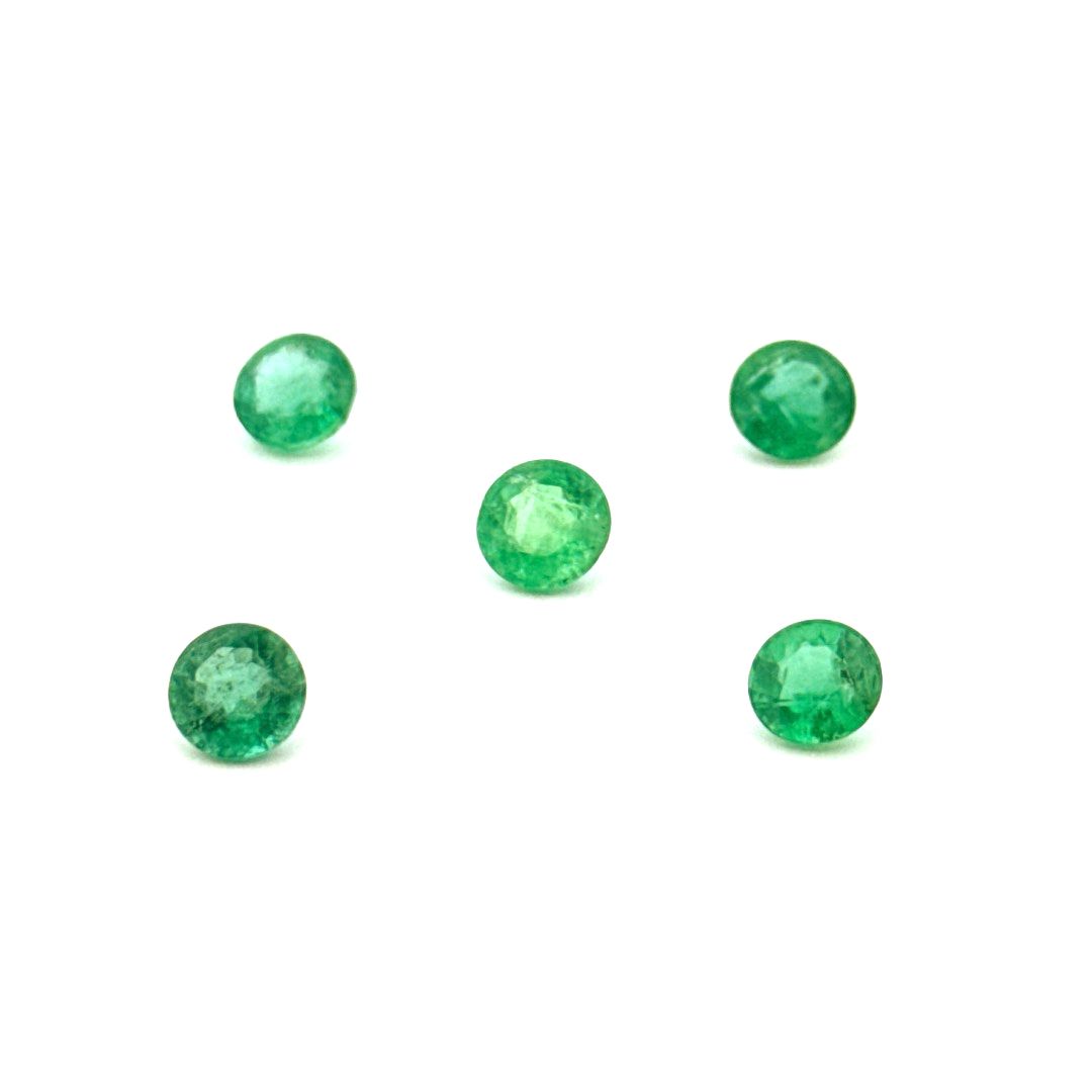 Smaragd-prirodan krug 6 mm - Bel Diamonds