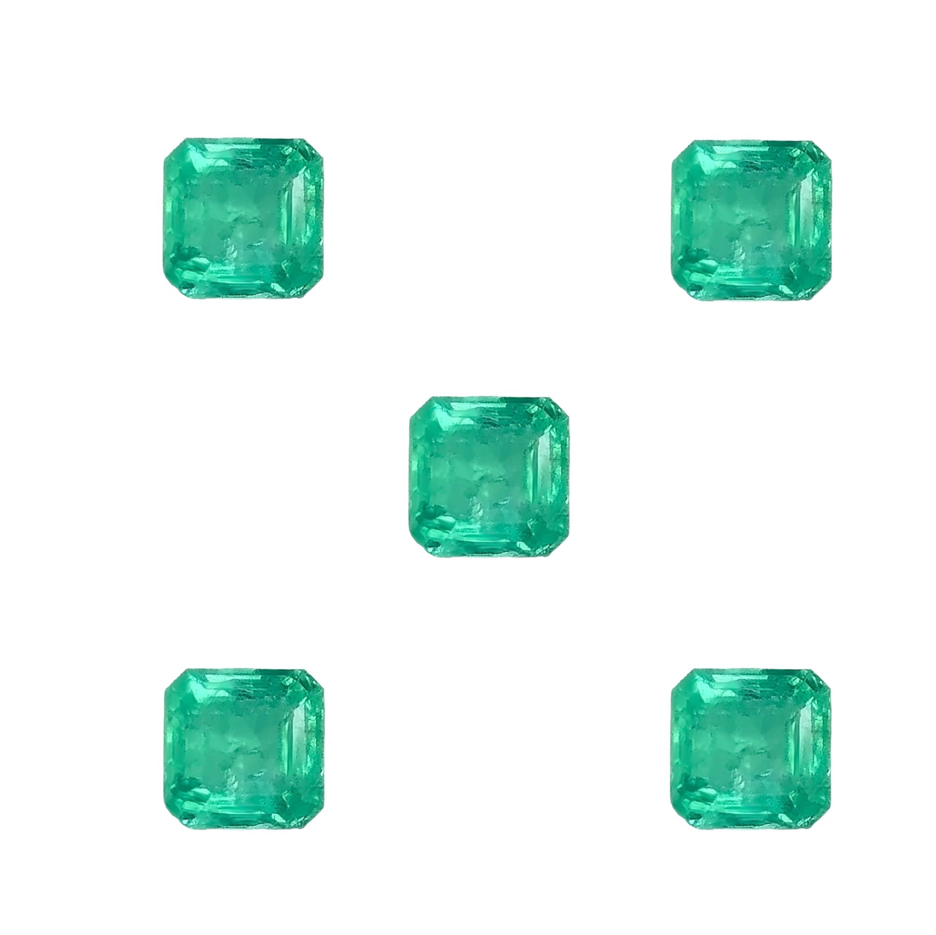 Smaragd-prirodan kocka(6X6 )mm - Bel Diamonds