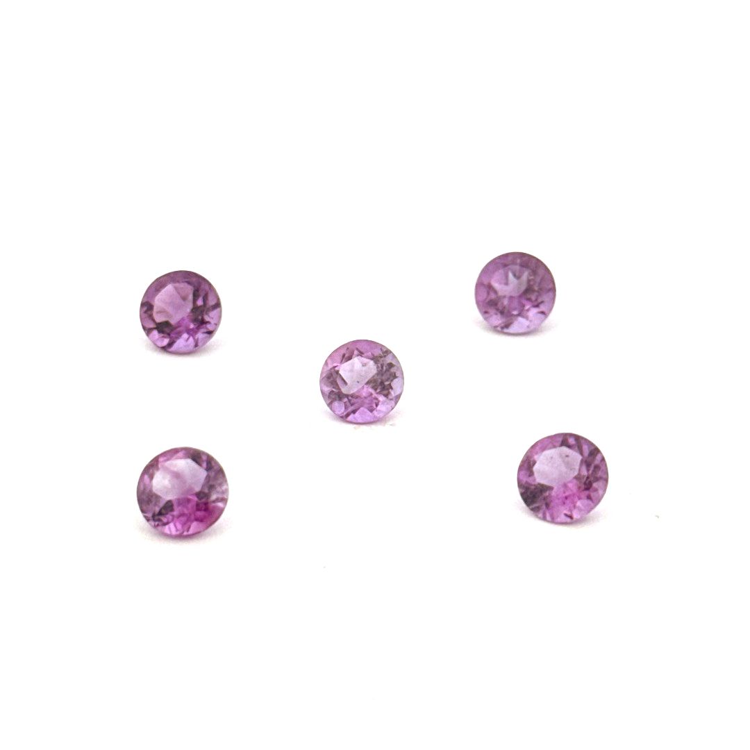 Ametist-prirodan krug 5 mm - Bel Diamonds