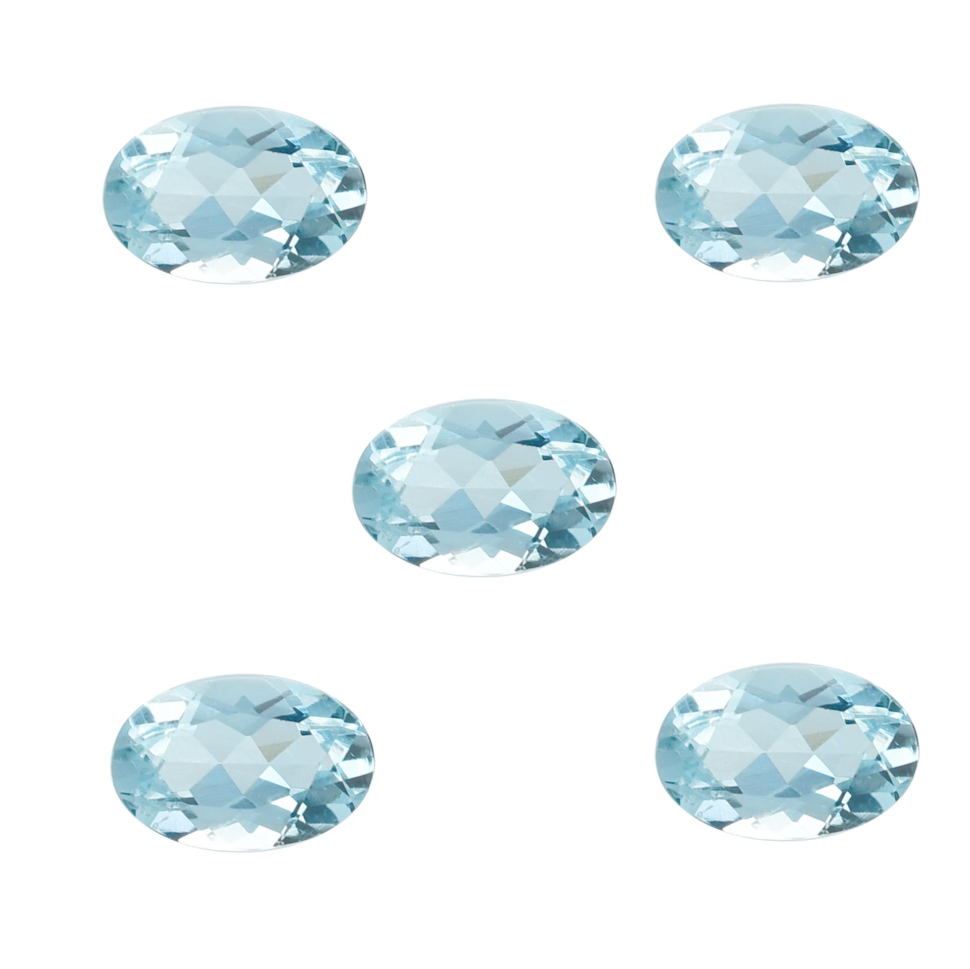 Akvamarin-oval 5x3 mm - Bel Diamonds