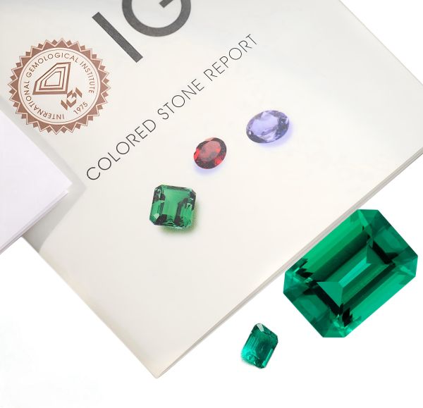 Prirodan smaragd sa internacionalnim sertifikatom - Bel Diamonds
